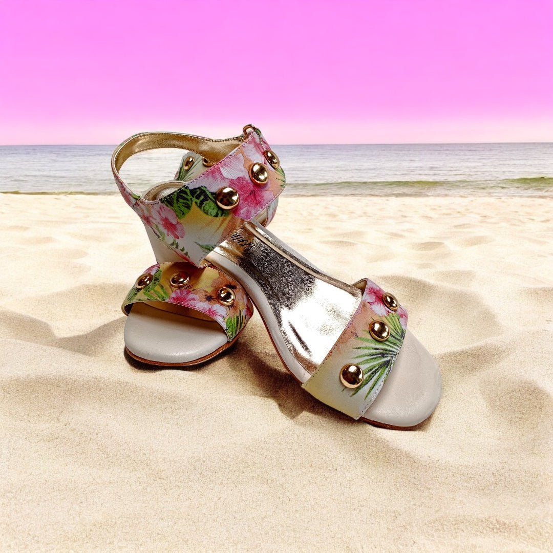 The Hillary Sandal in Tropical Floral