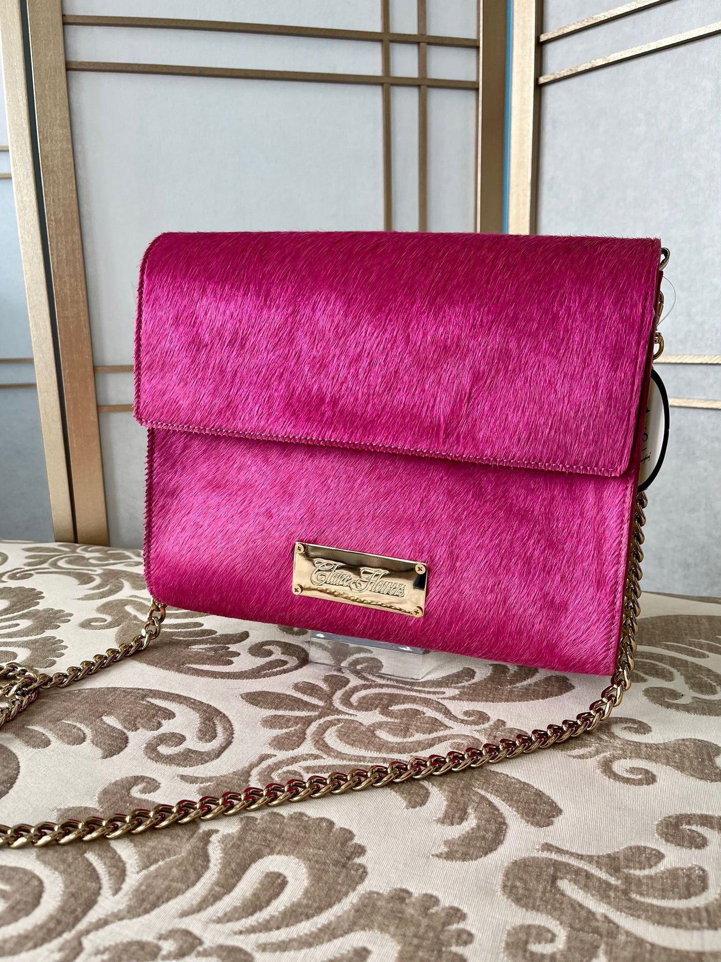 Clare V. Pony Hair Shoulder Bag - Pink Shoulder Bags, Handbags - W2431744